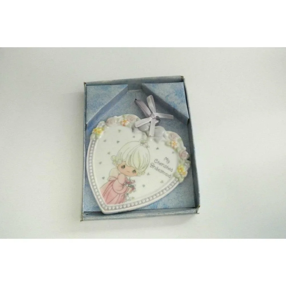 Precious‎ Moments My Cherished Bridesmaid Heart Ornament Commemorative Gift